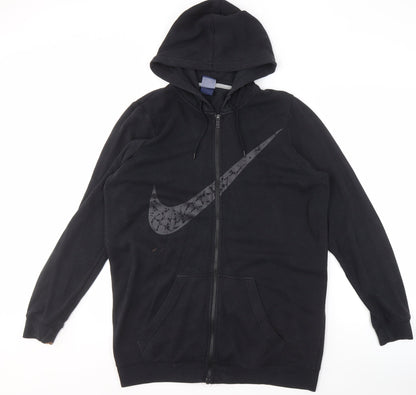 Mens UK Size L Nike Black Full Zip Hoodie