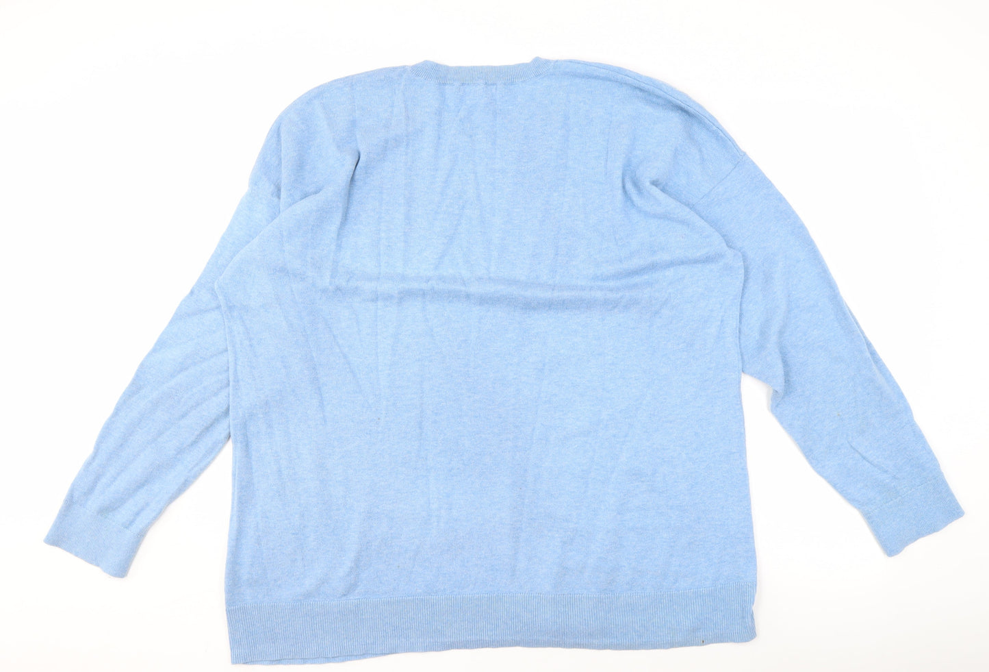 Womens UK Size XL Woolovers Blue Pullover Jumper