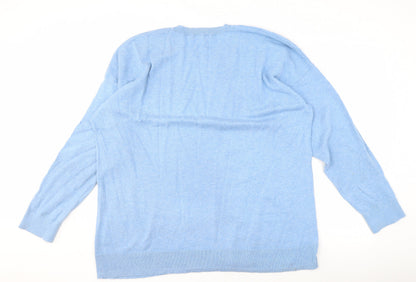 Womens UK Size XL Woolovers Blue Pullover Jumper