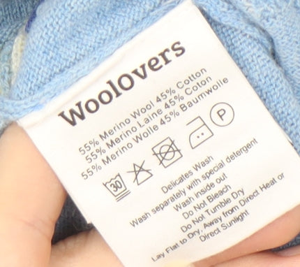 Womens UK Size XL Woolovers Blue Pullover Jumper