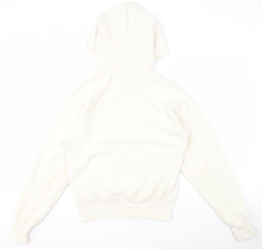 Mens UK Size XS Champion White Pullover Hoodie