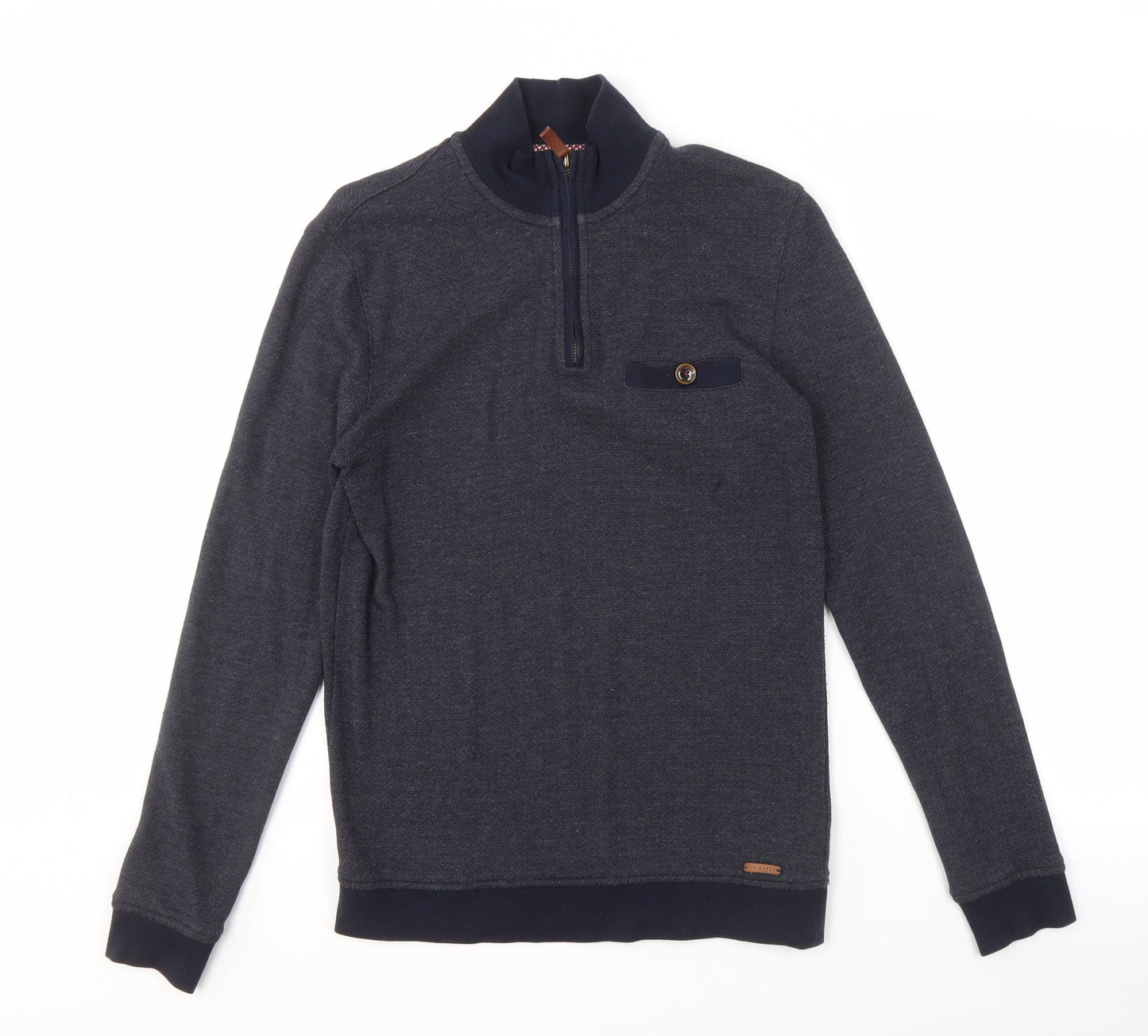 Ted Baker Men's Grey 1/4 Zip Sweatshirt XS