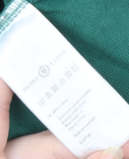 Henri Lloyd Green Men's Polo Shirt L Regular