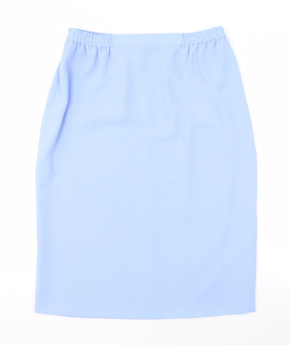 Frank Usher Women's Blue Midi Pencil Skirt - Size 12