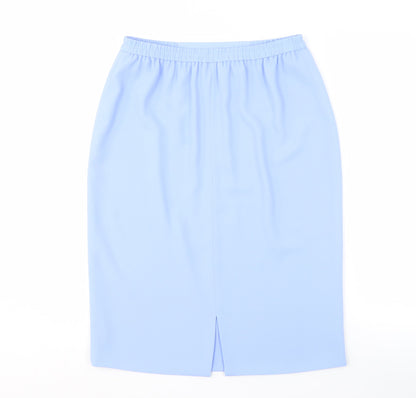 Frank Usher Women's Blue Midi Pencil Skirt - Size 12
