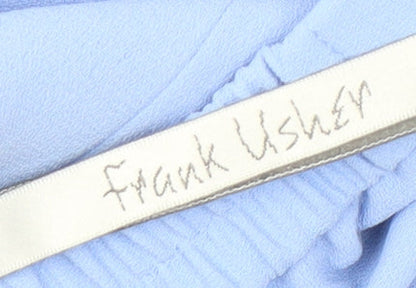 Frank Usher Women's Blue Midi Pencil Skirt - Size 12