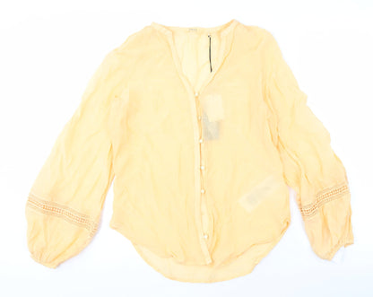 Guess Women's Beige Lace Blouse - XS, Casual & Lightweight