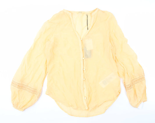 Guess Women's Beige Lace Blouse - XS, Casual & Lightweight