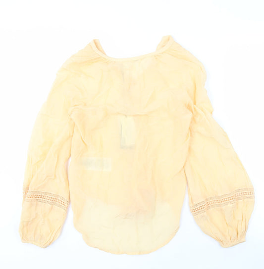 Guess Women's Beige Lace Blouse - XS, Casual & Lightweight