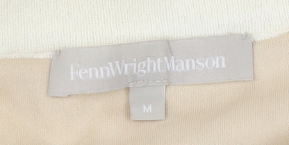 Fenn Wright Manson Ivory Knit Pencil Skirt, M, Women's