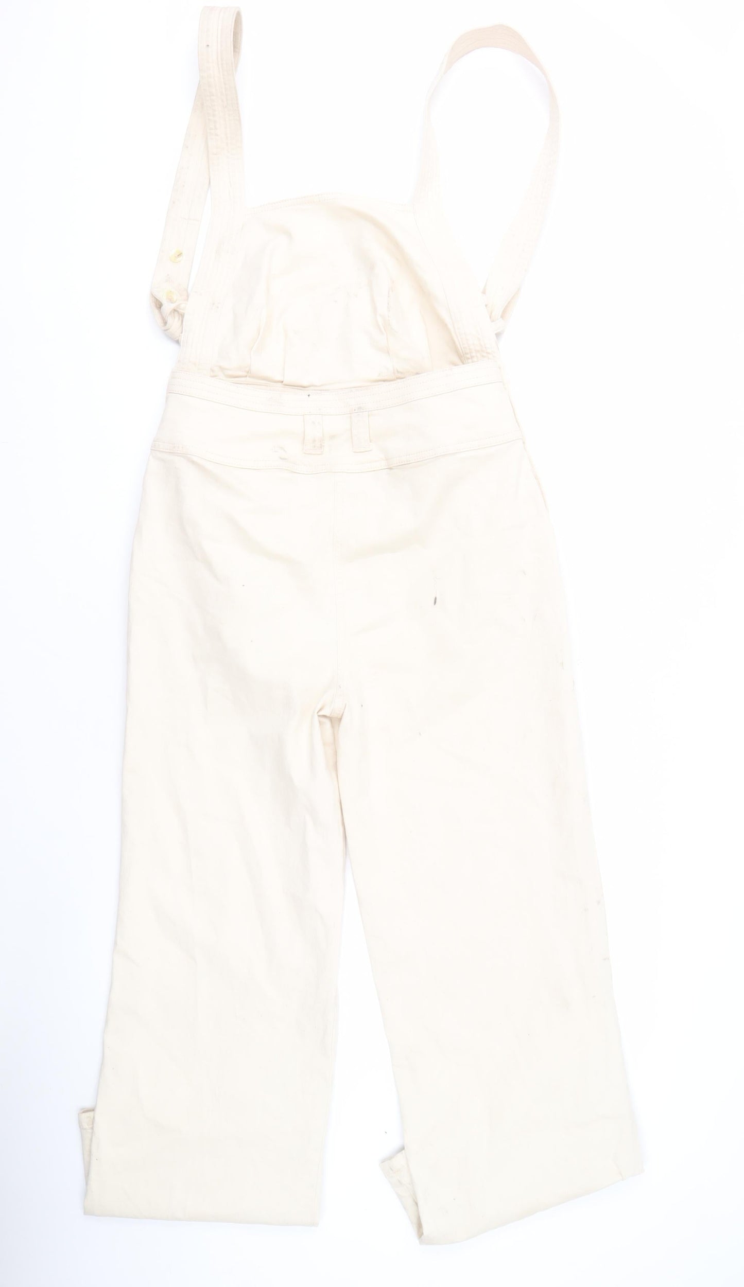 Women's DESIGN Ivory Dungaree Jumpsuit - Size 12