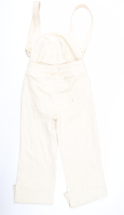 Women's DESIGN Ivory Dungaree Jumpsuit - Size 12