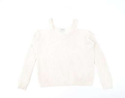 Womens UK Size S VERO MODA Ivory Pullover Jumper