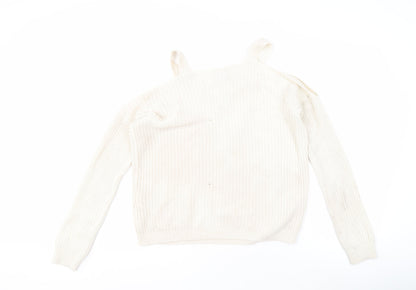 Womens UK Size S VERO MODA Ivory Pullover Jumper