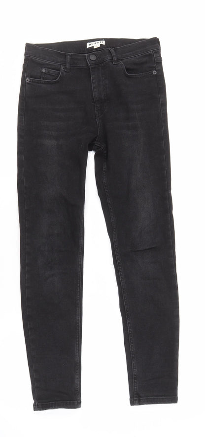 Whistles Unisex Black Skinny Jeans Size 26 Slim Fit