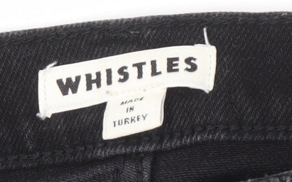 Whistles Unisex Black Skinny Jeans Size 26 Slim Fit