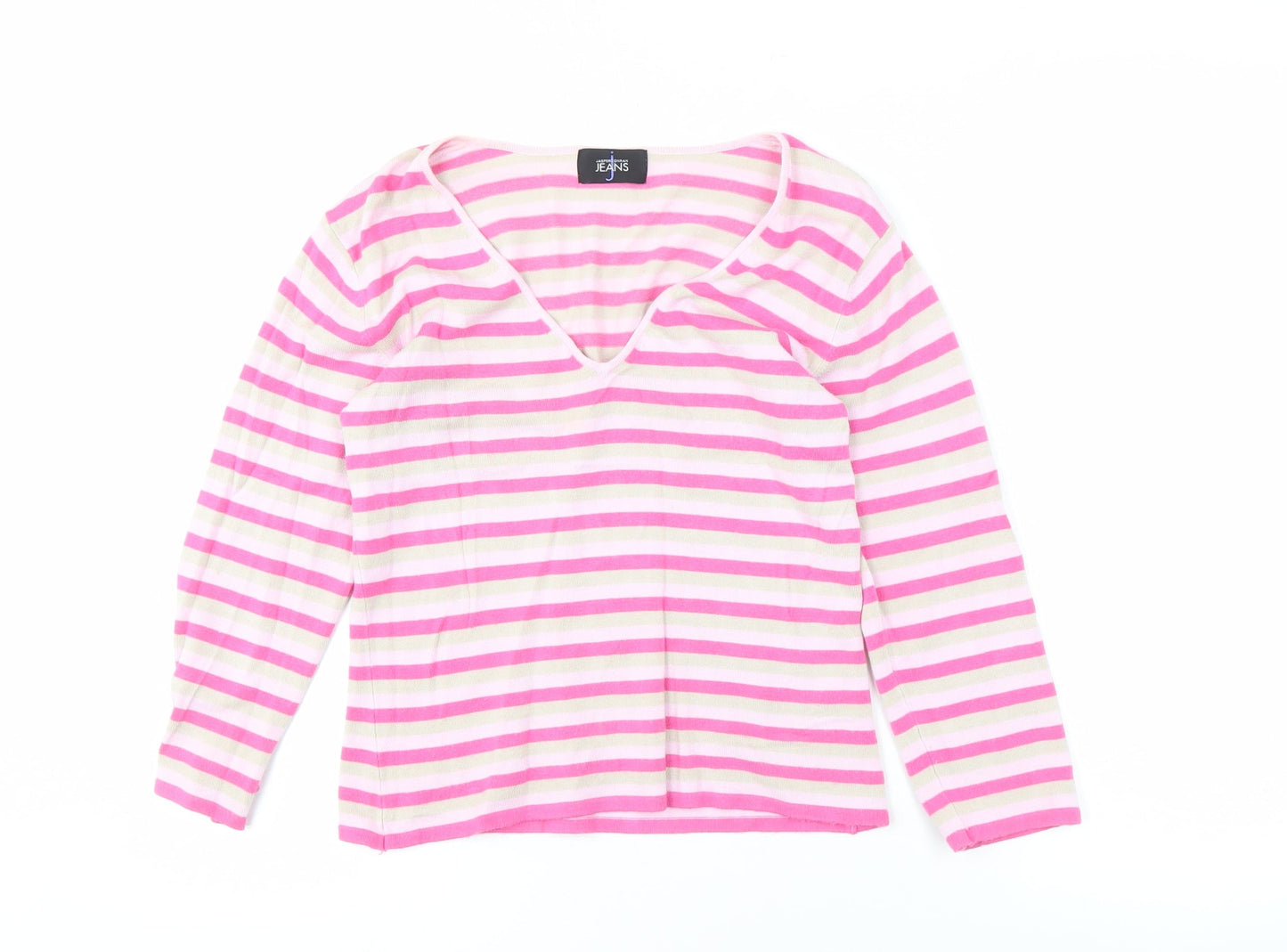 Womens UK Size S Jasper Conran Pink Basic T-Shirt