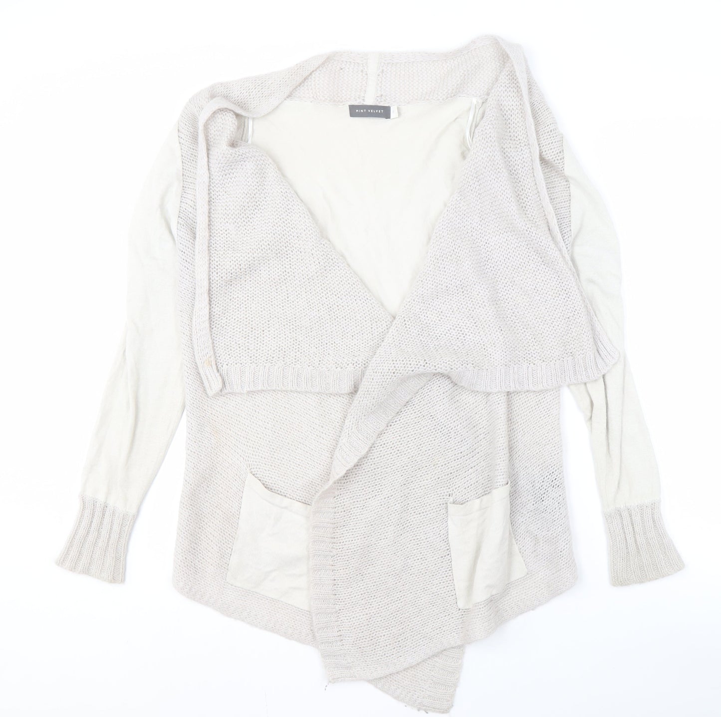 Womens UK Size 12 Mint Velvet Ivory Cardigan Jumper