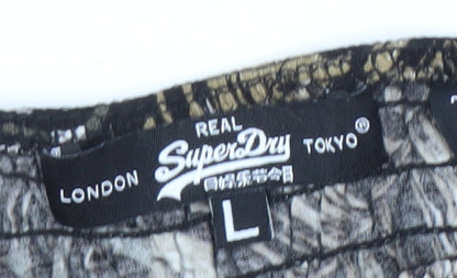 Womens UK Size L Superdry Multicoloured Basic Blouse