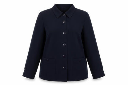 Viyella Women's Blue Button-Up Long Sleeve Shirt