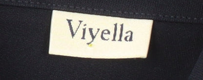 Viyella Women's Blue Button-Up Long Sleeve Shirt