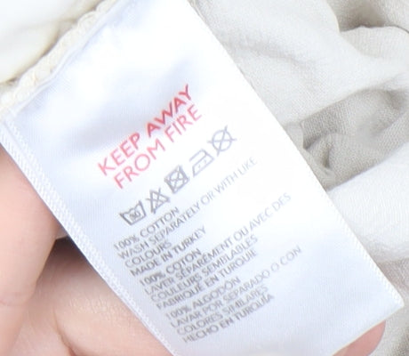 BDG Women's White Cargo Trousers M Cotton Casual