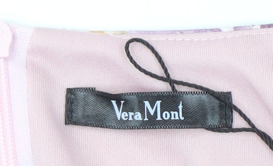 Vera Mont Women's Floral Dress Multicoloured Size 18