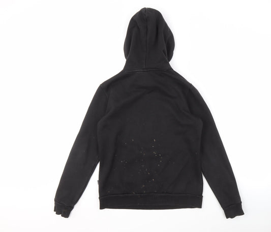 Puma Black Unisex Hoodie, XS, Logo, Cotton Blend