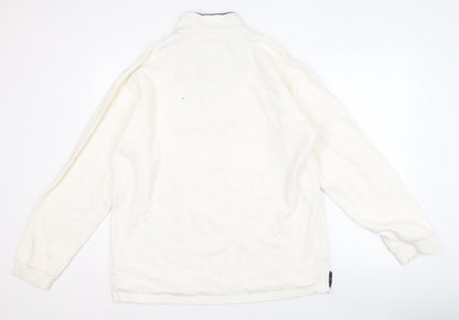 Mens UK Size L Cotton Traders Ivory Pullover Sweatshirt