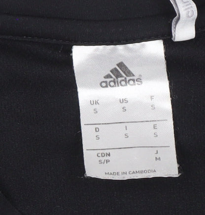 Adidas Men's Black S Athletic Jersey - Solid Polyester