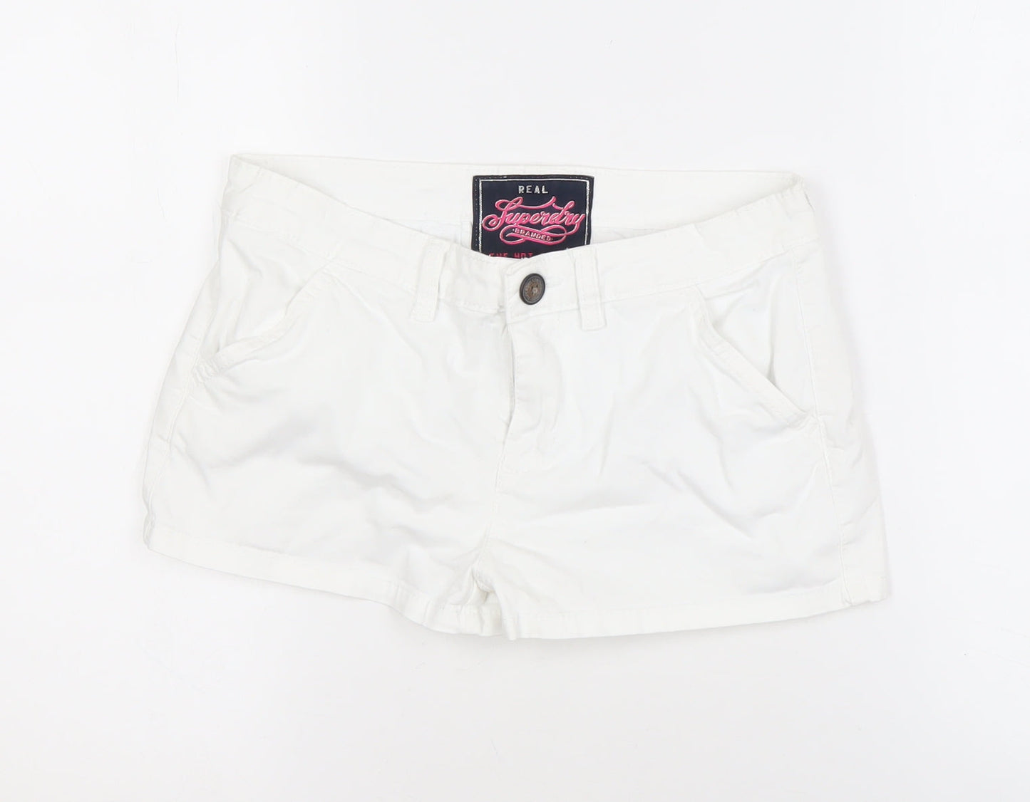 Superdry Women’s White XS Hot Pants
