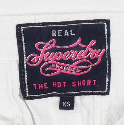 Superdry Women’s White XS Hot Pants