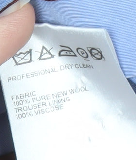 Marks and Spencer Men's Blue Wool Trousers Size 36/33