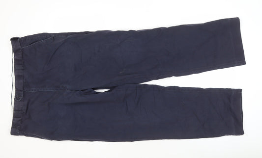 Peter Christian Men's Blue Chino Trousers Size 38