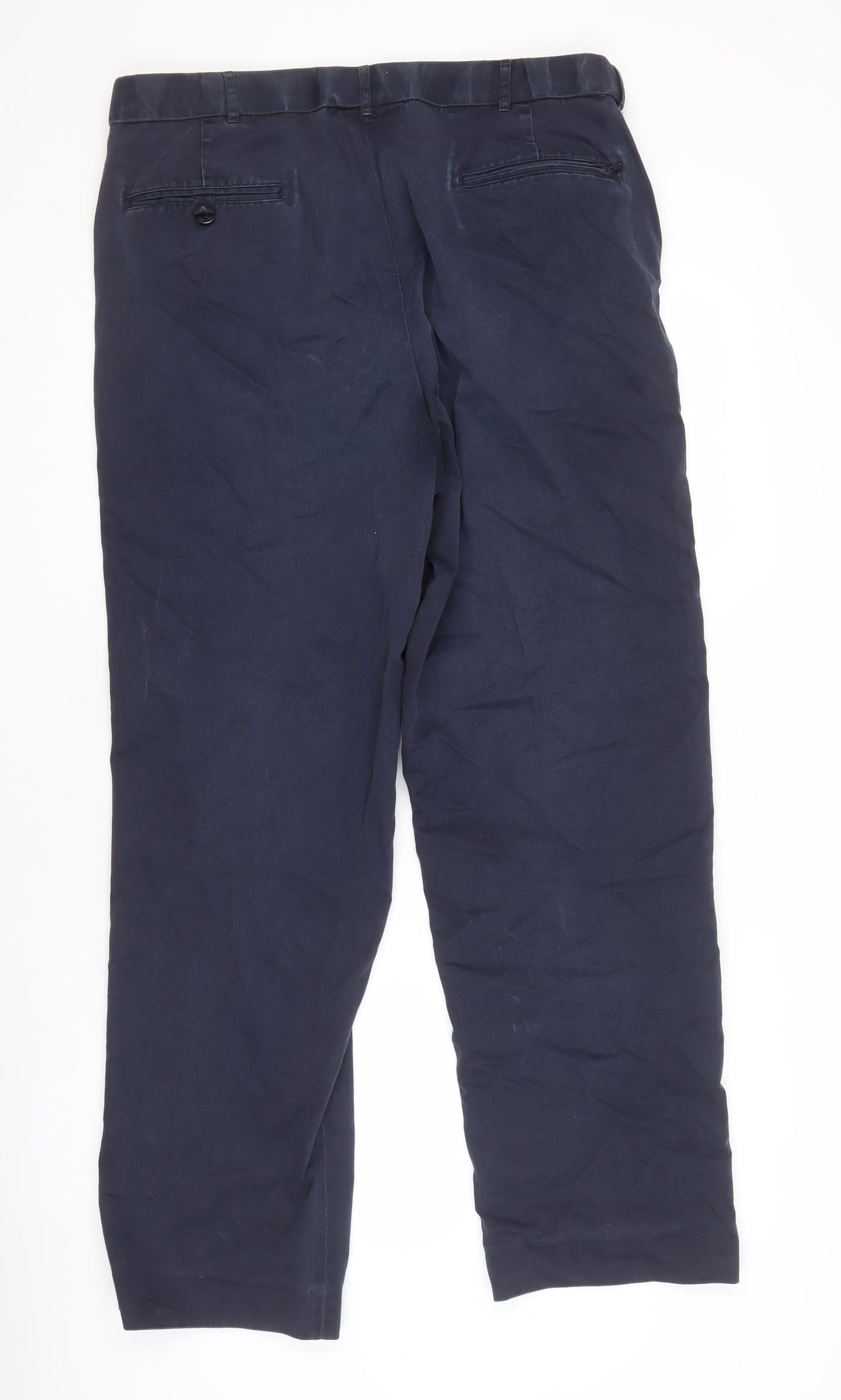 Peter Christian Men's Blue Chino Trousers Size 38