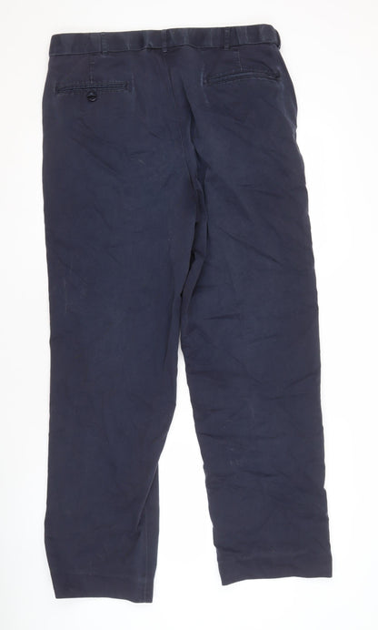 Peter Christian Men's Blue Chino Trousers Size 38