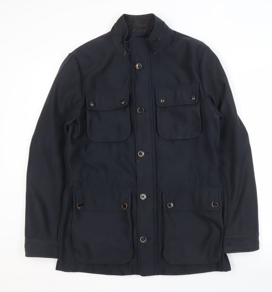 Mens UK Size S Ted Baker Blue Military Jacket