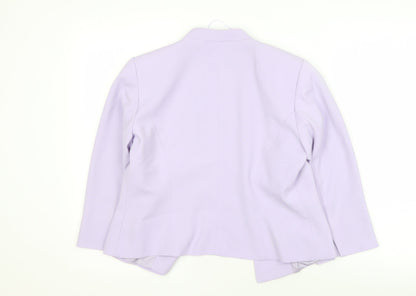 Roman Women's Purple Blazer, Size 12, Elegant Formal Wear