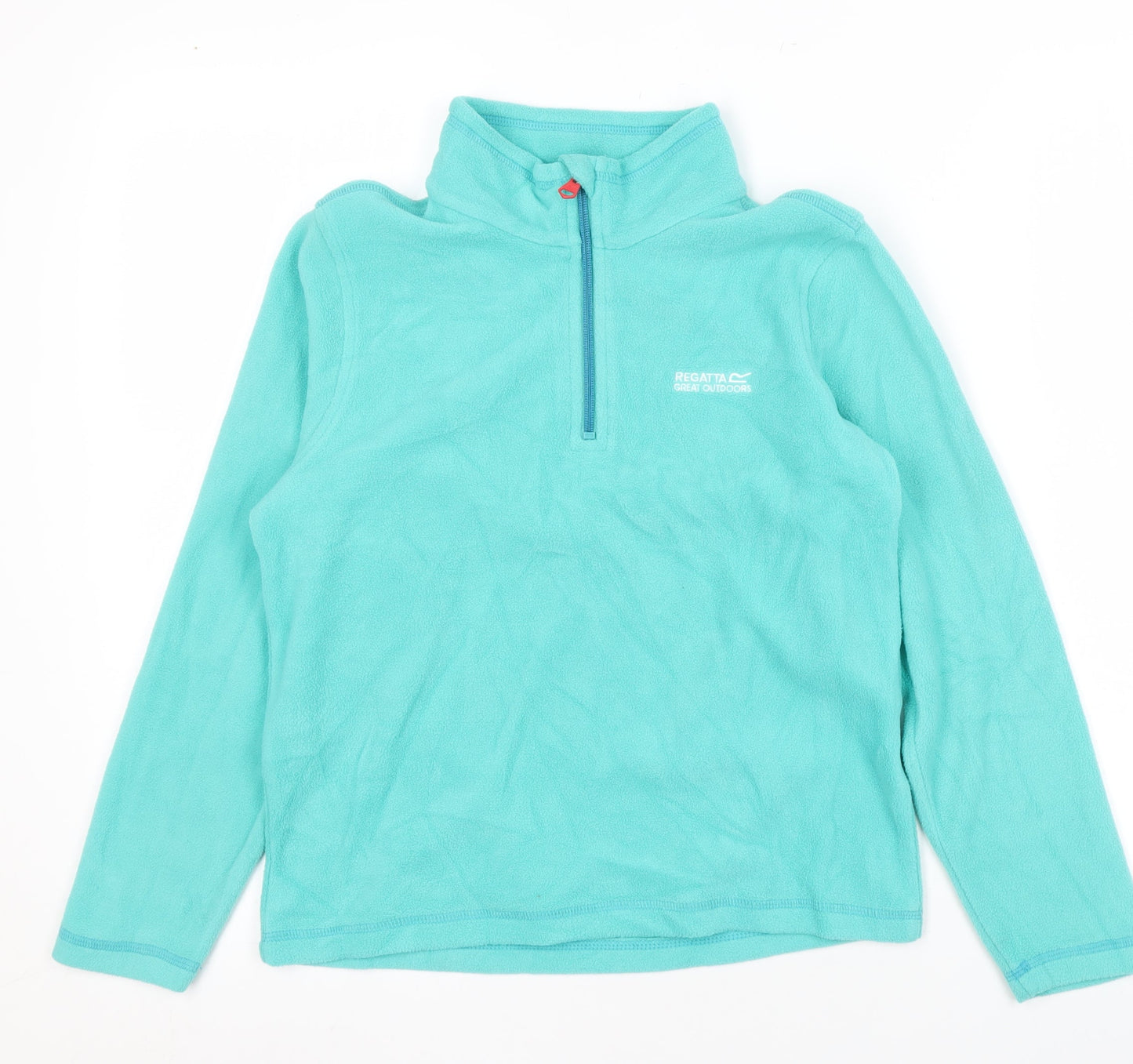 Regatta Girls Blue Fleece Sweatshirt 11-12 Years, Outdoor 1/2 Zip