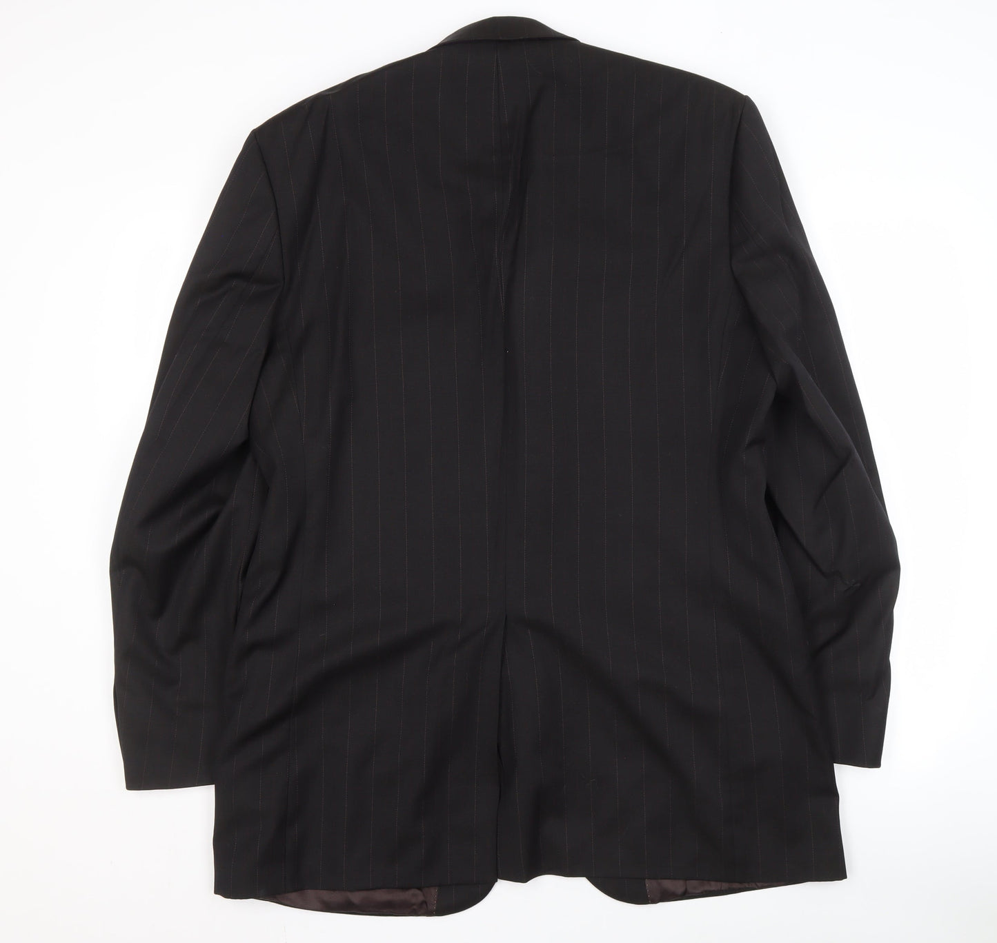 Jeff Banks Men's Black Striped Blazer, 42 Long