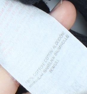 Kangol Men's Black Cotton Henley Jumper, Size S