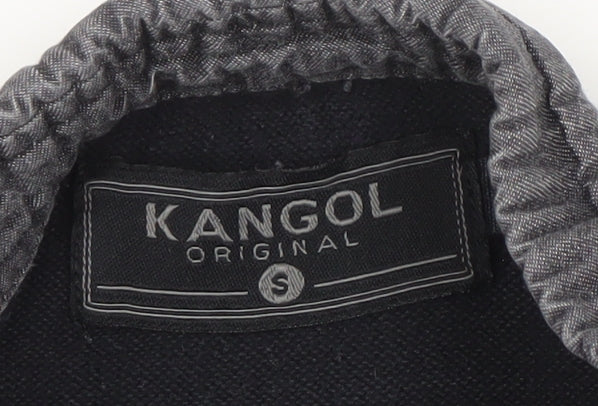 Kangol Men's Black Cotton Henley Jumper, Size S