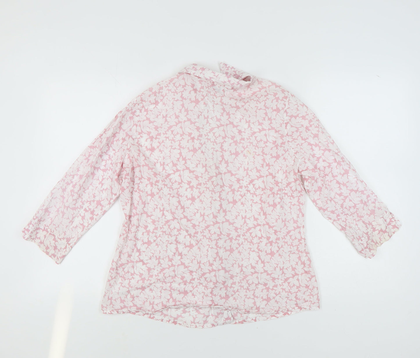 Womens UK Size 12 Double TWO Pink Basic Blouse