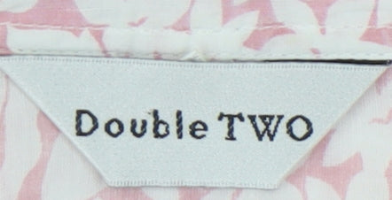 Womens UK Size 12 Double TWO Pink Basic Blouse