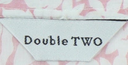 Womens UK Size 12 Double TWO Pink Basic Blouse