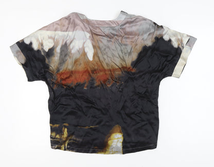 Dranella Multicoloured V-Neck Top - Size M - Elegant Style
