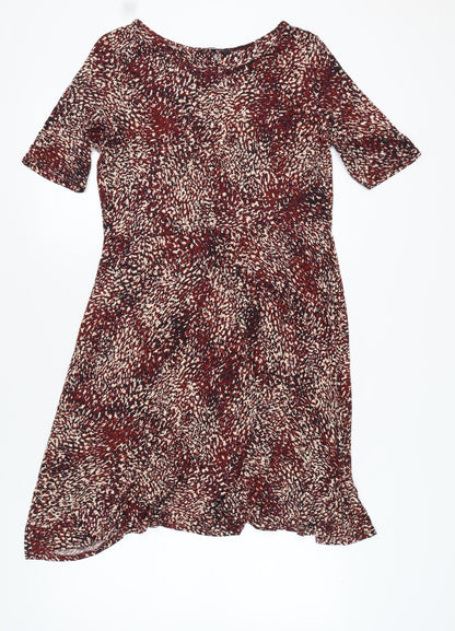 Marks and Spencer Women Multicoloured A-Line Dress Size 16