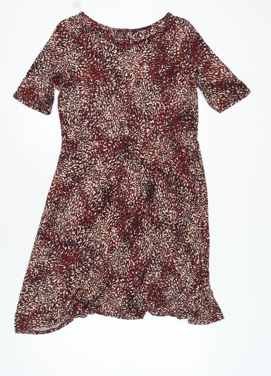 Marks and Spencer Women Multicoloured A-Line Dress Size 16