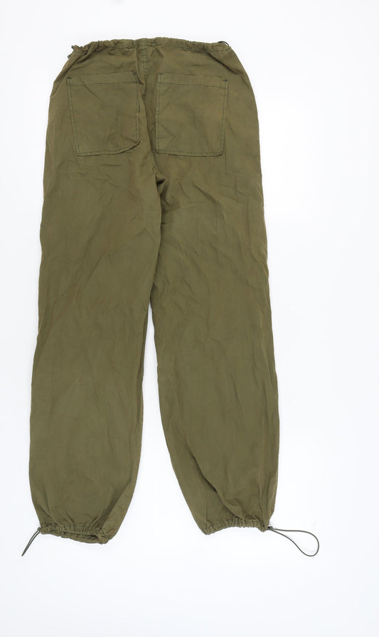 Stradivarius STR Women's Green Cargo Trousers XS
