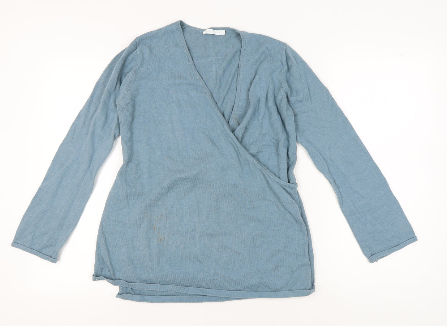 Womens UK Size M Blooming Marvellous Blue Wrap Jumper